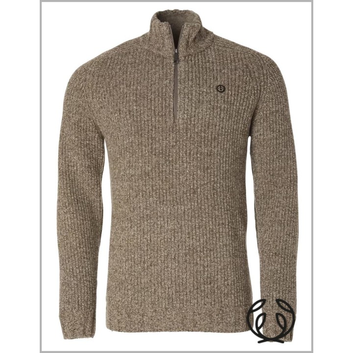 Chevalier Groby Half Zip Wool Men sweter 80% owcza wełna