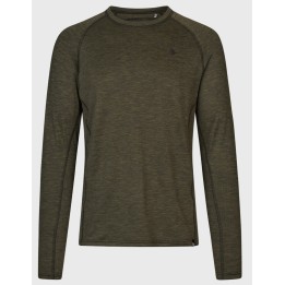 Seeland Peak pine green melange technical shirt