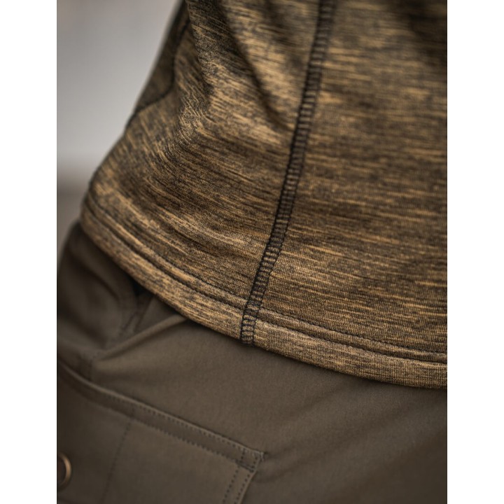 T-shirt technique Seeland Peak olive mélangé militaire