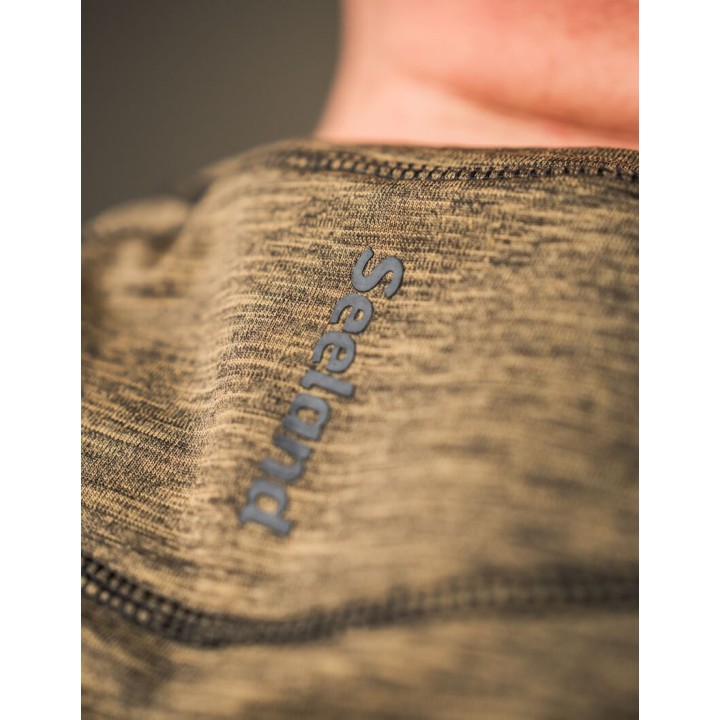 T-shirt technique Seeland Peak olive mélangé militaire