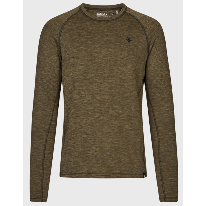 T-shirt technique Seeland Peak olive mélangé militaire