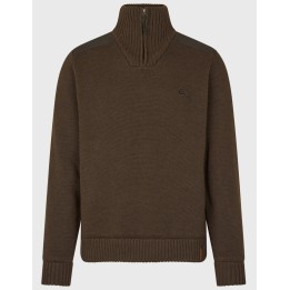 Seeland Haze Windbreaker Knit dark brown sweater with Windbeater® membrane