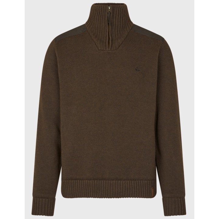 Seeland Haze Windbreaker Knit dark brown sweter membrana Windbeater®