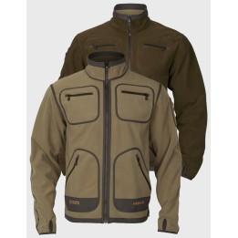 Harkila Kamko Dark antique bronze Willow green oboustranná fleecová bunda s membránou Gore-Tex