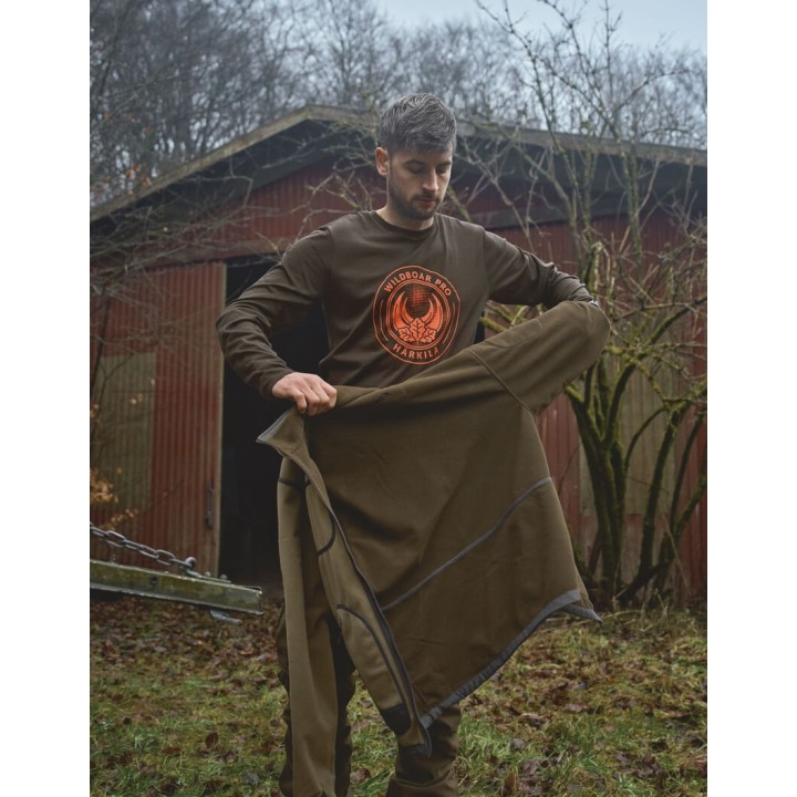 Harkila Kamko Dark antique bronze Willow green двусторонняя куртка из флиса с мембраной Gore-Tex