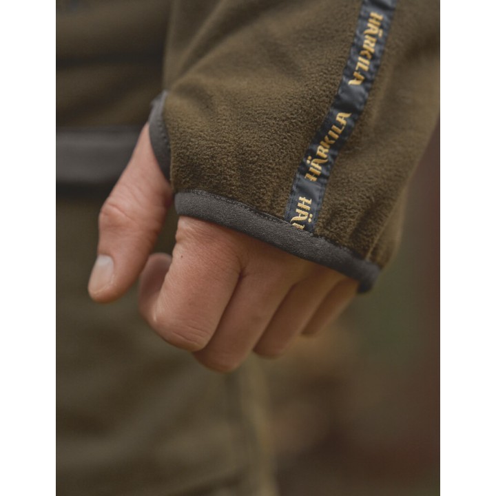 Harkila Kamko Dark antique bronze Willow green двусторонняя куртка из флиса с мембраной Gore-Tex