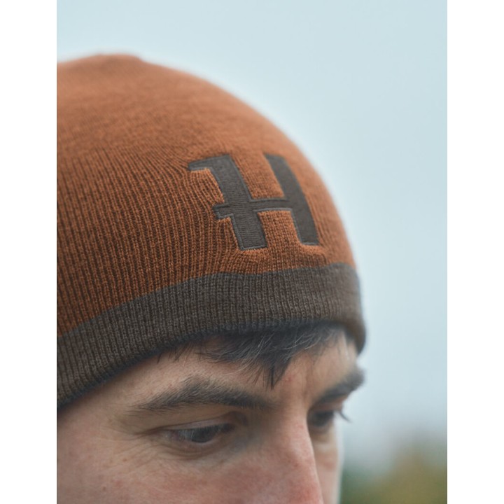 Harkila Reversible Beanie kétoldalas sapka árnyékbarna rusztikus agyag