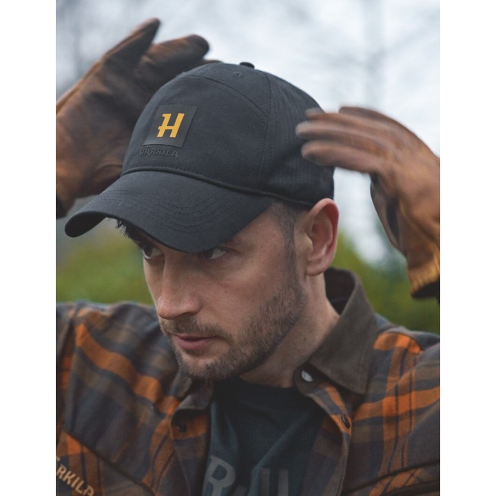 Harkila Instinct dark navy bawełniana czapka z daszkiem