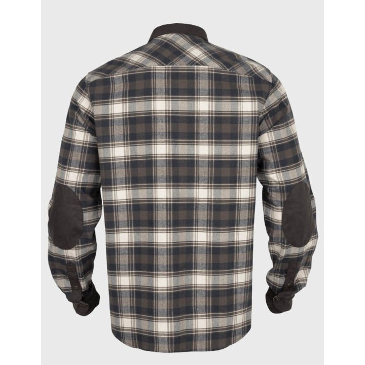 Harkila Aivak L/S shirt turkish coffee chemise en coton épais