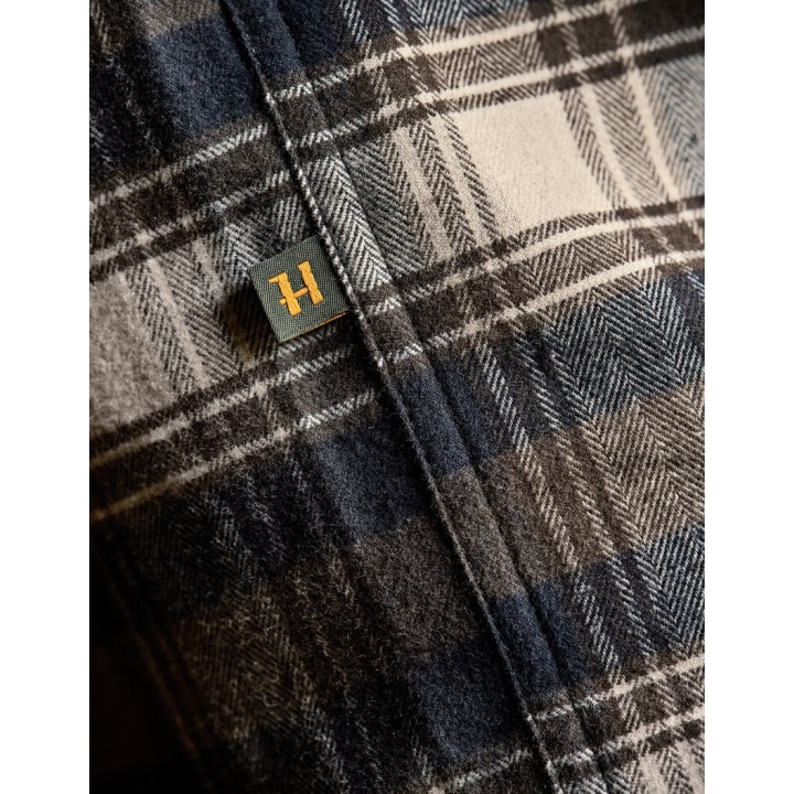 Harkila Aivak L/S shirt turkish coffee košile z husté bavlny