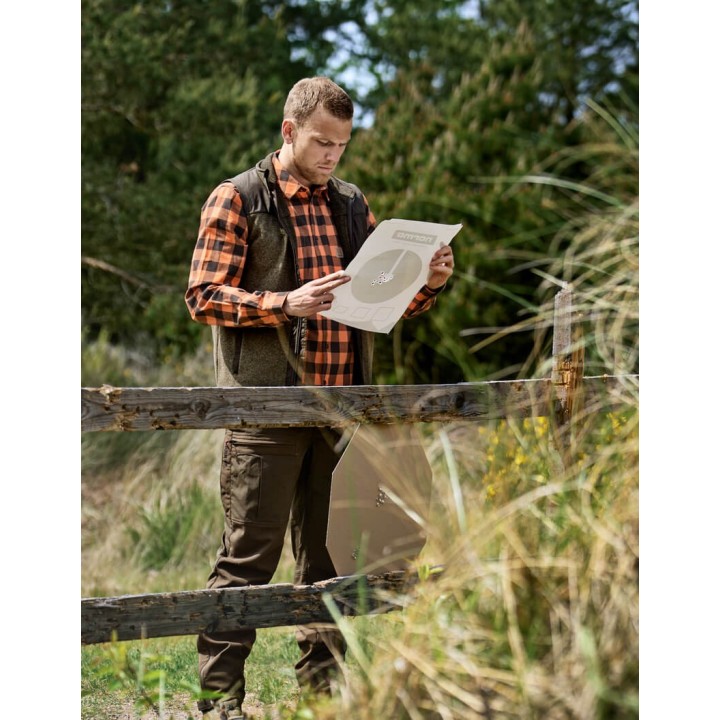 Harkila Scandinavian mandarin check shirt, 100% cotton