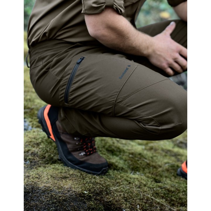 Seeland Ash Outdoor borovicově zelené letní kalhoty