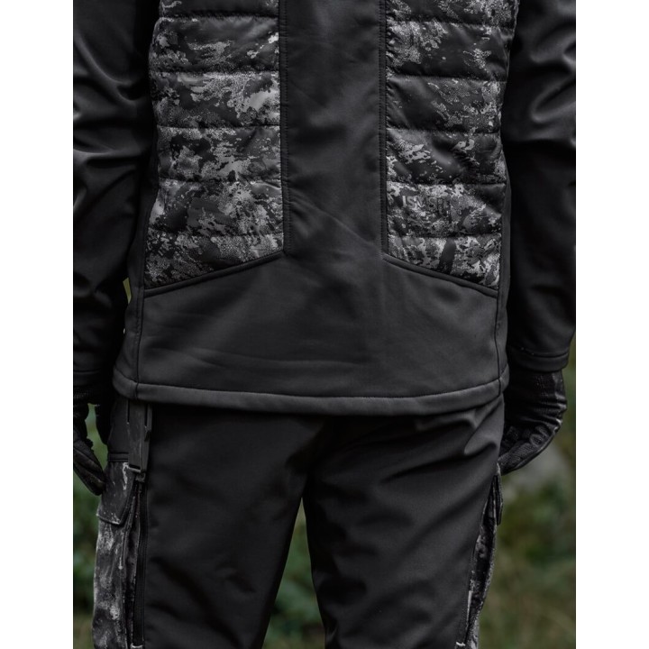 Harkila NOCTYX Camo Hybrid AXIS MSP® Black/Black ocieplana kurtka
