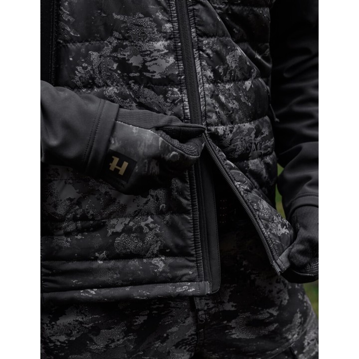 Harkila NOCTYX Camo Hybrid AXIS MSP® Black/Black ocieplana kurtka