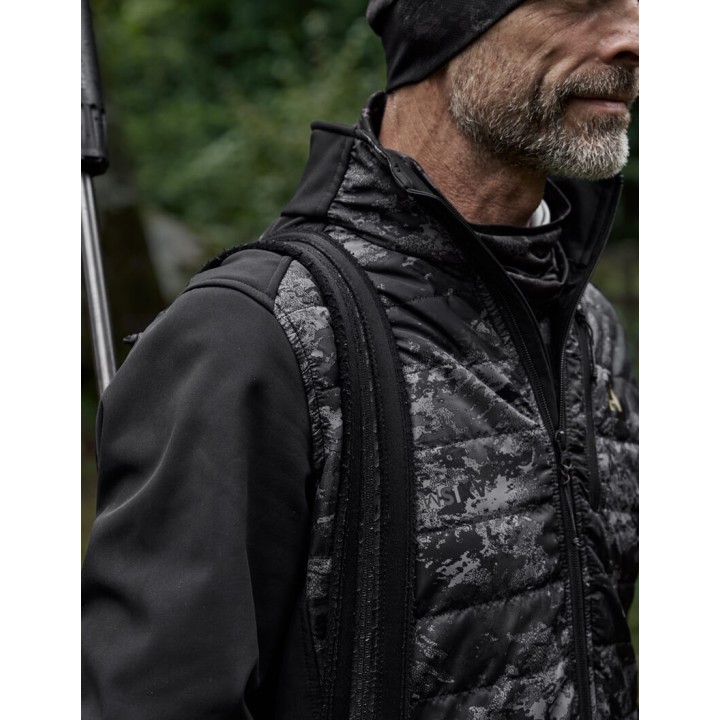 Harkila NOCTYX Camo Hybrid AXIS MSP® Black/Black ocieplana kurtka