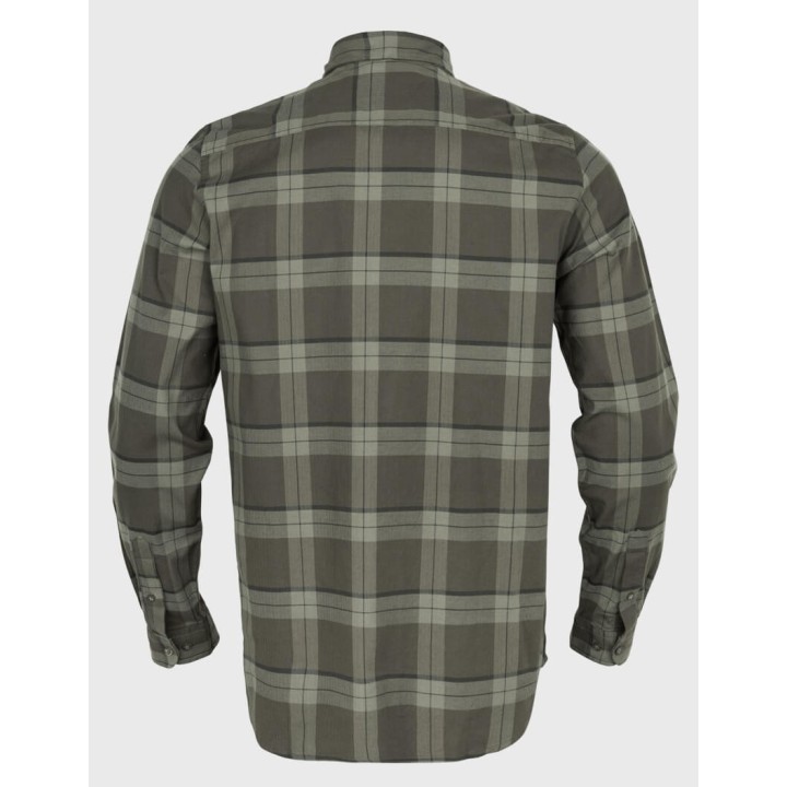 Harkila Fjell L/S зеленая клетчатая рубашка 97% хлопок