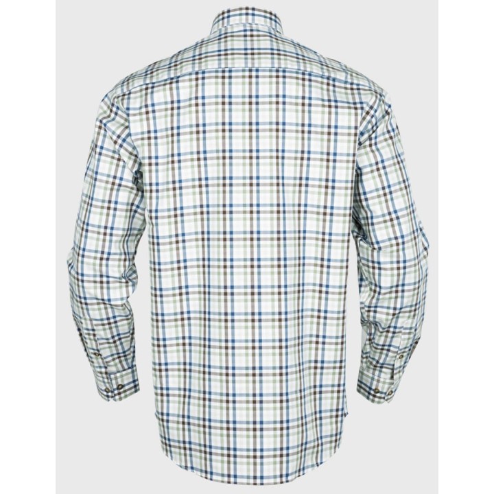 Harkila Milford sea blue košile 100 % bavlna, snadno žehlitelná