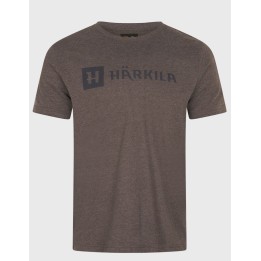 Harkila Identity braun melange T-Shirt 50 % Baumwolle 50 % Polyester