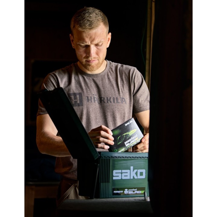 Harkila Identity braun melange T-Shirt 50 % Baumwolle 50 % Polyester