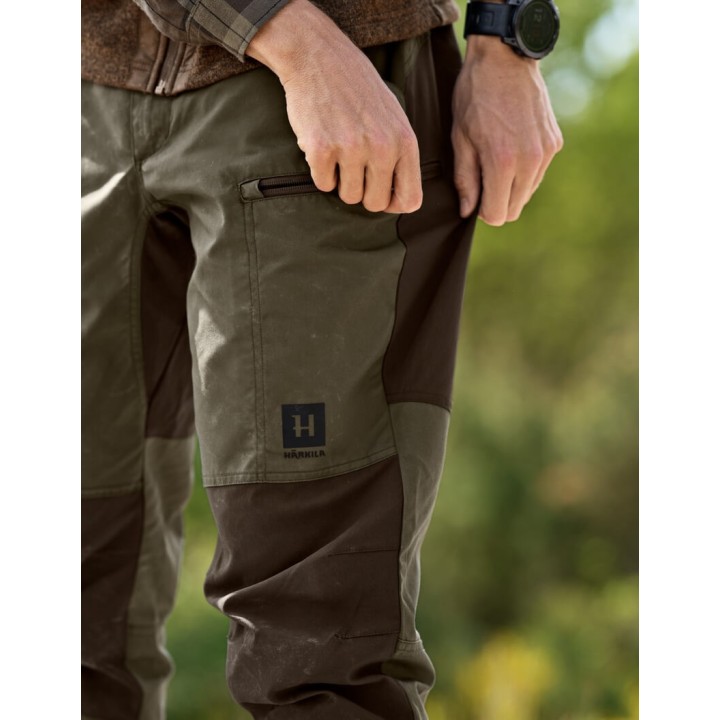 Harkila Fjell Grape Leaf Willow Green robuste Sommerhose