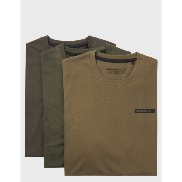 Seeland 3 packs de t-shirts 50 % coton 50 % polyester
