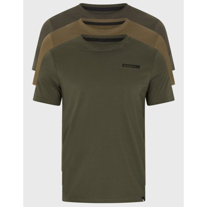 Seeland 3 packs de t-shirts 50 % coton 50 % polyester