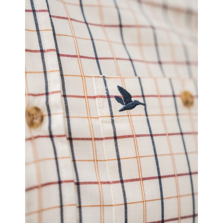 Seeland Oxford classic blue merlot check koszula 97% bawełna