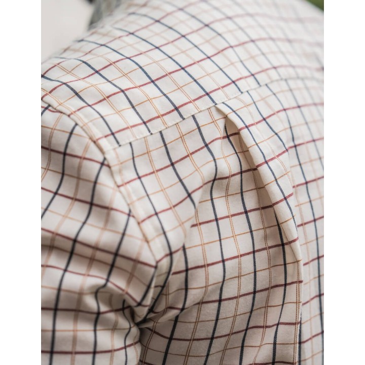 Seeland Oxford classic blue merlot check koszula 97% bawełna