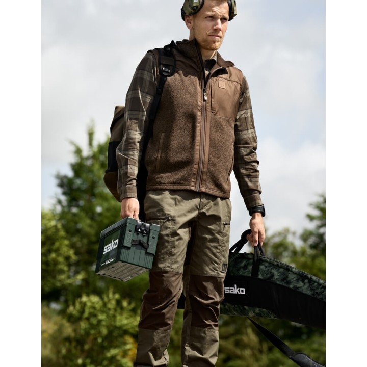Harkila Kalix Fleece Dark Earth Warm Vest