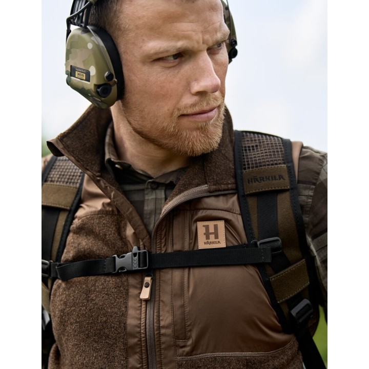 Harkila Kalix Fleece Dark Earth Warm Vest