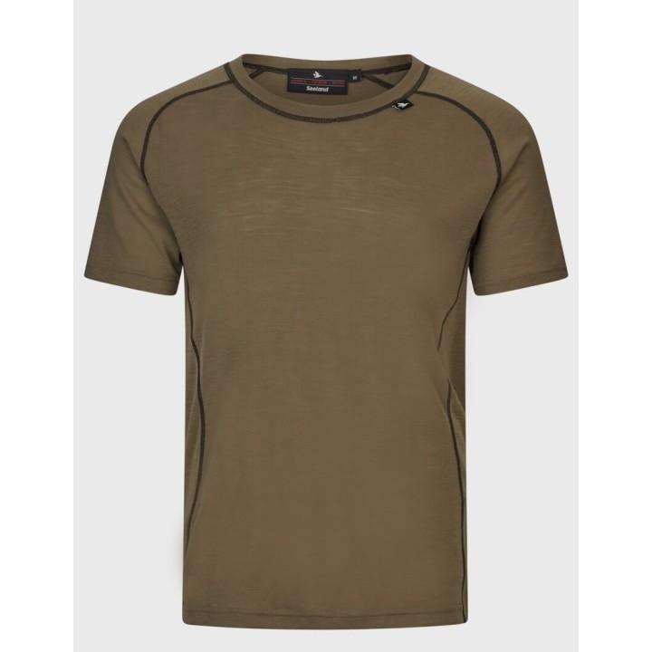 Seeland Apex Merino covert green póló, 35% gyapjú