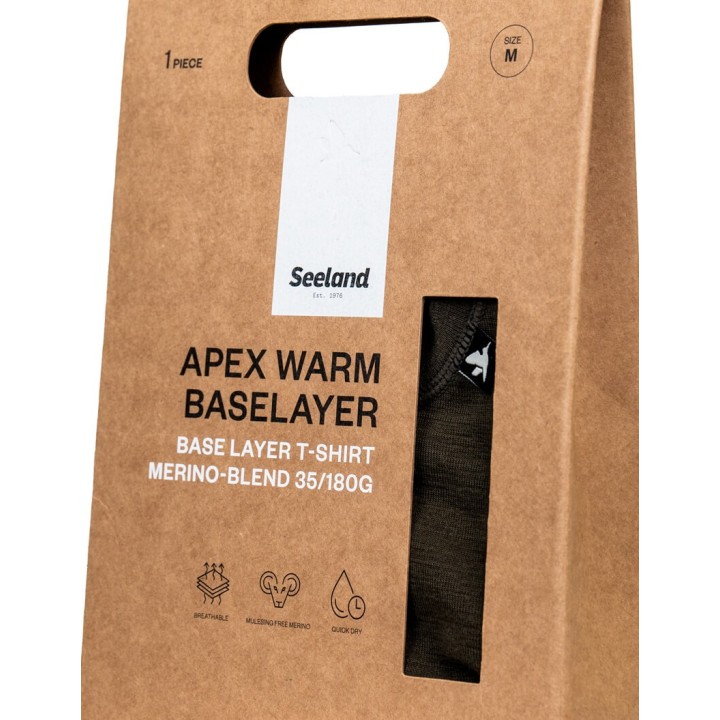 Seeland Apex Merino covert green póló, 35% gyapjú