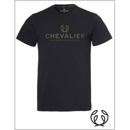 Tričko Chevalier Logo black night, 100 % bavlna