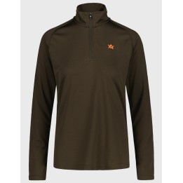 Alaska CoolDry Ws Half Zip Brown – Funktionsshirt für Damen