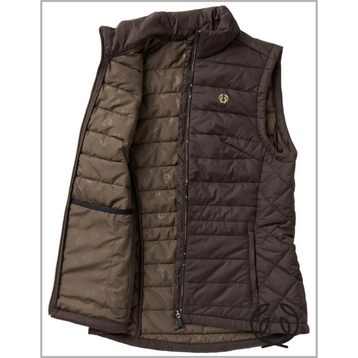 Chevalier Quintin Padded Leather Brown – zateplená kožená vesta