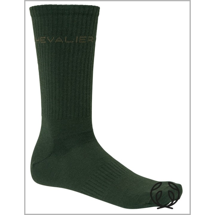 Chevalier Liner Coolmax Dark Green cienkie skarpety