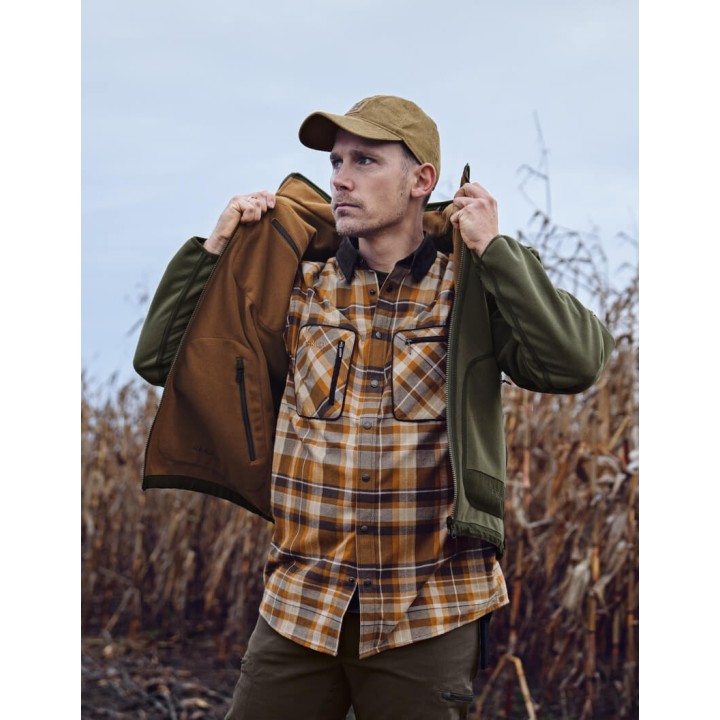 Harkila Pajala cornstalk check — теплая фланелевая рубашка