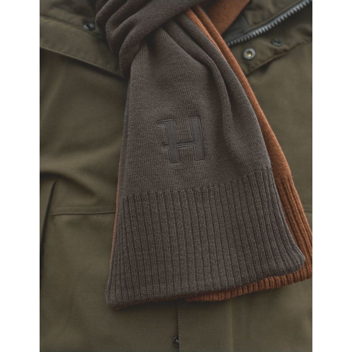 Harkila Szalik dwustronny Shadow brown Rustique clay
