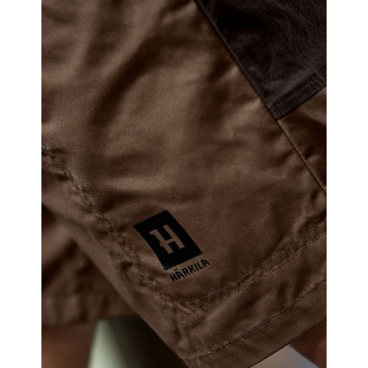 Harkila Fjell Shorts Dark earth Shadow brown – odolné letní šortky