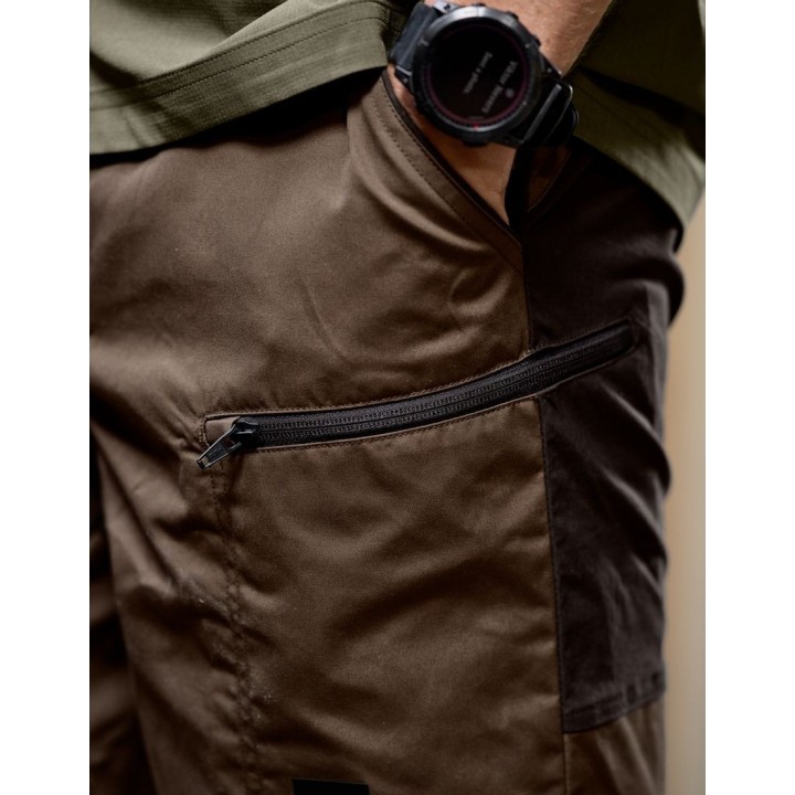 Harkila Fjell Shorts Dark earth Shadow brown – odolné letní šortky
