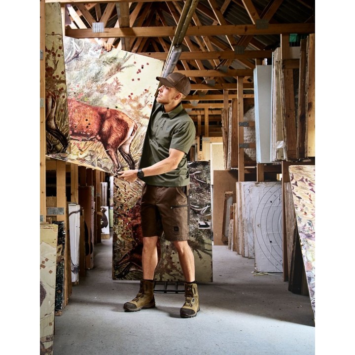 Harkila Fjell Shorts Dark earth Shadow brown – odolné letní šortky