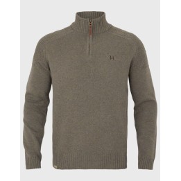 Harkila Vincent Merino Half Zip Pullover Dark sand sweter 100% wełna