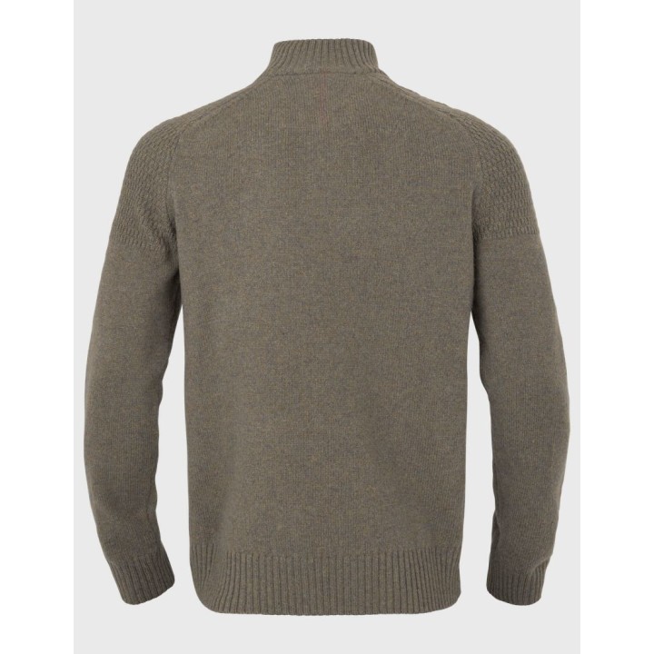 Harkila Vincent Merino Half Zip Pullover Dark sand sweter 100% wełna