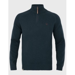 Harkila Vincent Merino Half Zip Pullover Dark navy sweter 100% wełna