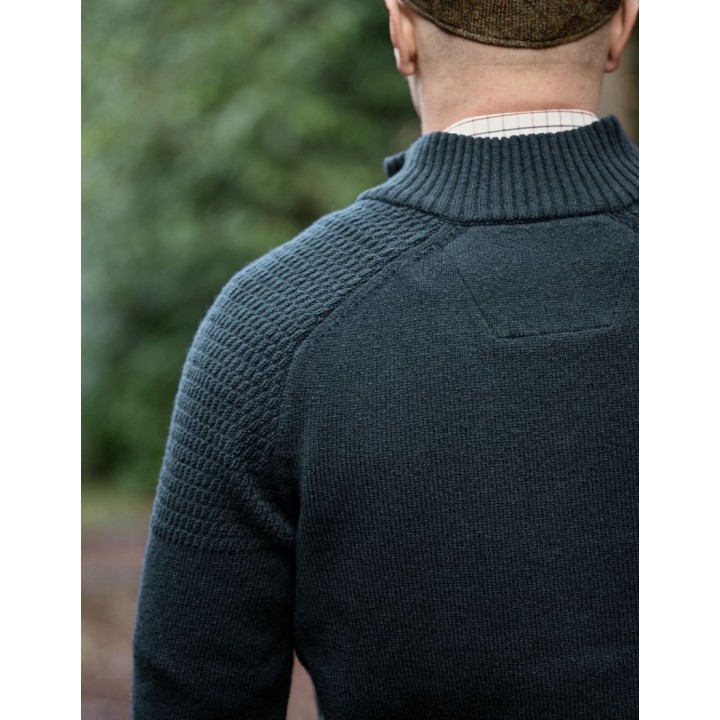 Svetr Harkila Vincent Merino Half Zip Pullover v tmavě modré barvě, 100 % vlna