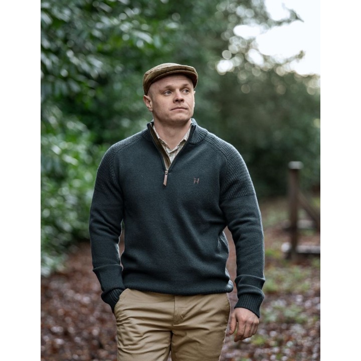 Svetr Harkila Vincent Merino Half Zip Pullover v tmavě modré barvě, 100 % vlna