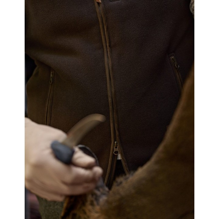 Harkila Sandhem Sherpa demitasse brown ciepła kamizelka
