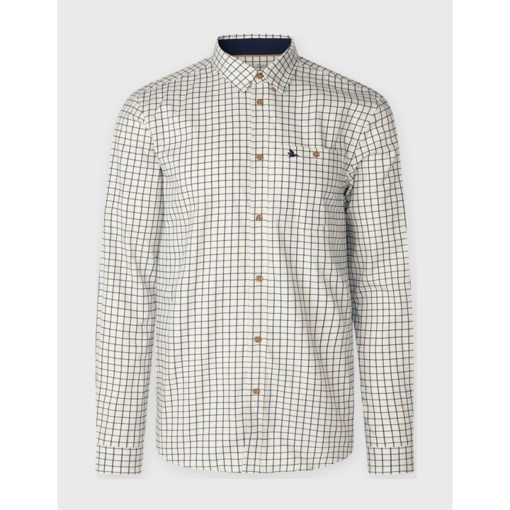 Seeland Oxford Shirt, dark sapphire check, cotton shirt