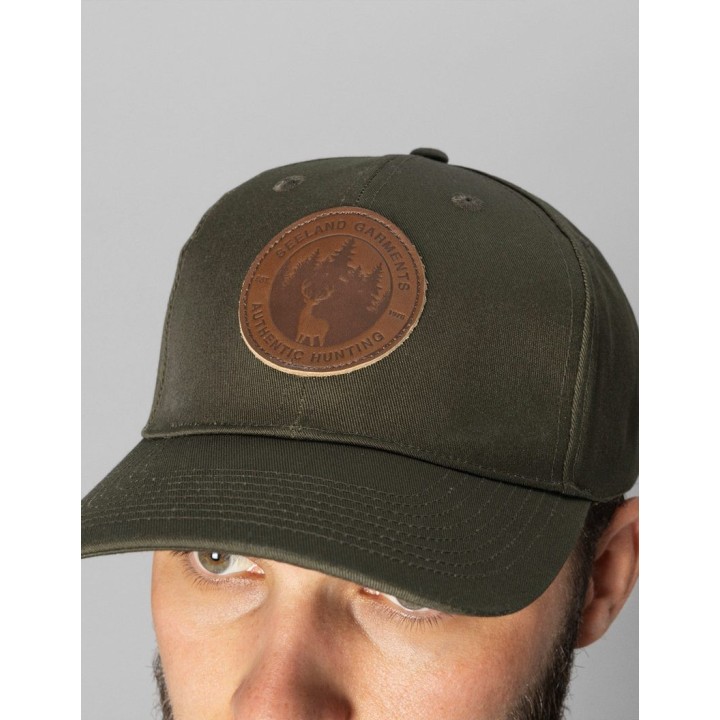 Seeland Marl pine green letnia czapka z daszkiem