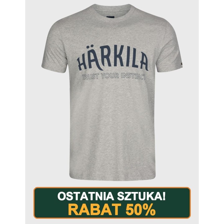 Harkila Modi Melange S/S hellgrau - Sommer-T-Shirt 100% Baumwolle